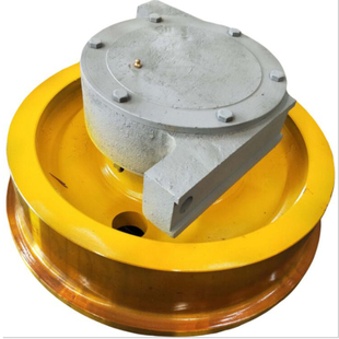 行车轮单双梁起重机行车轨道排查表车轮500×130从动铸钢车轮组