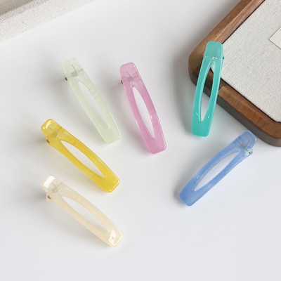 边夹亚克力日韩果冻色发饰