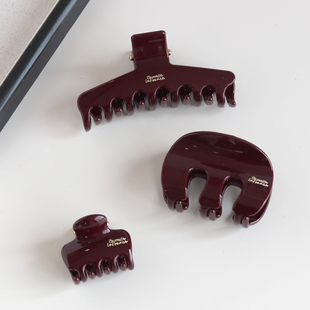 圆头亚克力后脑勺抓夹半夹韩式小抓公主头发抓鲨鱼夹发饰头饰品新