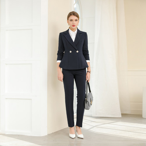 诗璐雅英伦风职业套装女秋冬气质