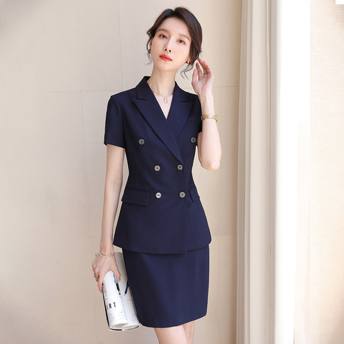 诗璐雅夏季工作服套装女