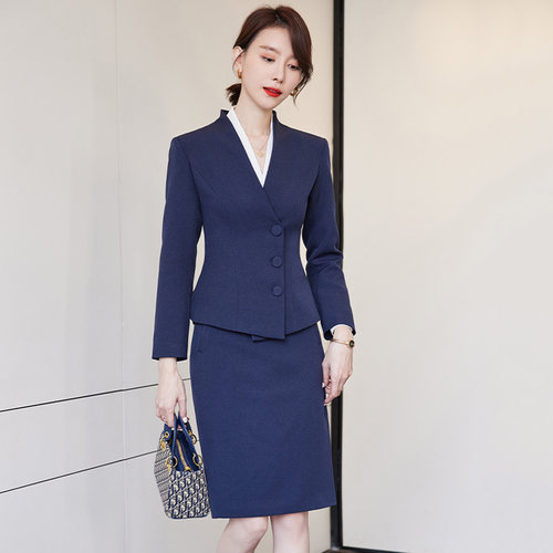 小个子长袖职业套装诗璐雅工作服
