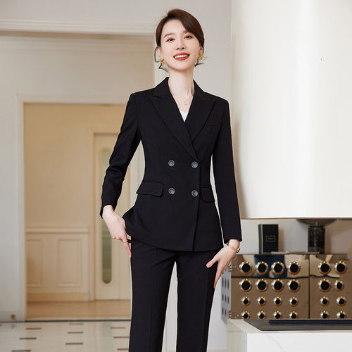 诗璐雅秋季通勤西装套装女御姐范