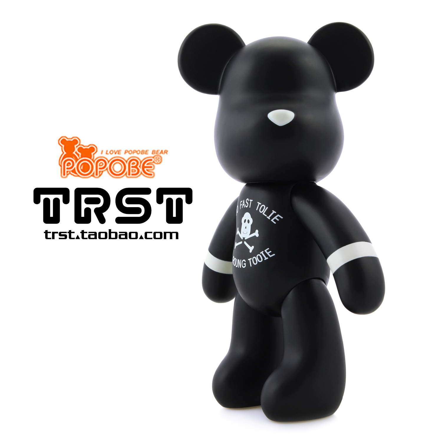 TRST POPOBE 正版 暴力熊 MOMO 熊 10寸 I2朋克风 大号 公仔 摆件