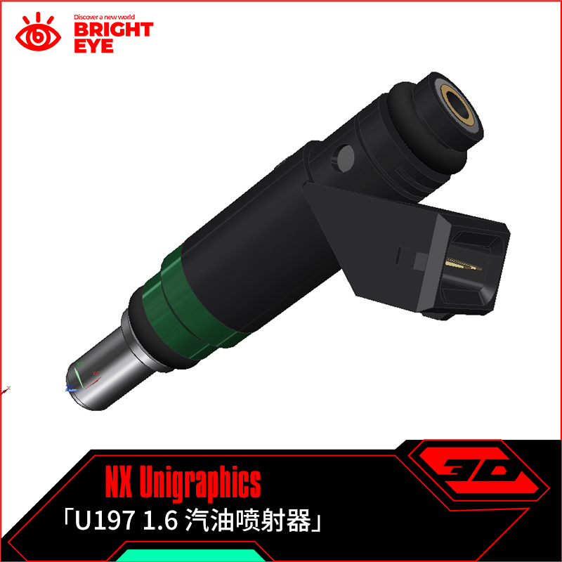 1.6汽油喷射器ug模型库NX三维prt装配结构零件stp建模标准件图纸