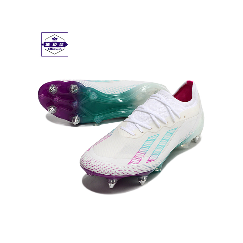 低帮金属长钉天然草地足球鞋