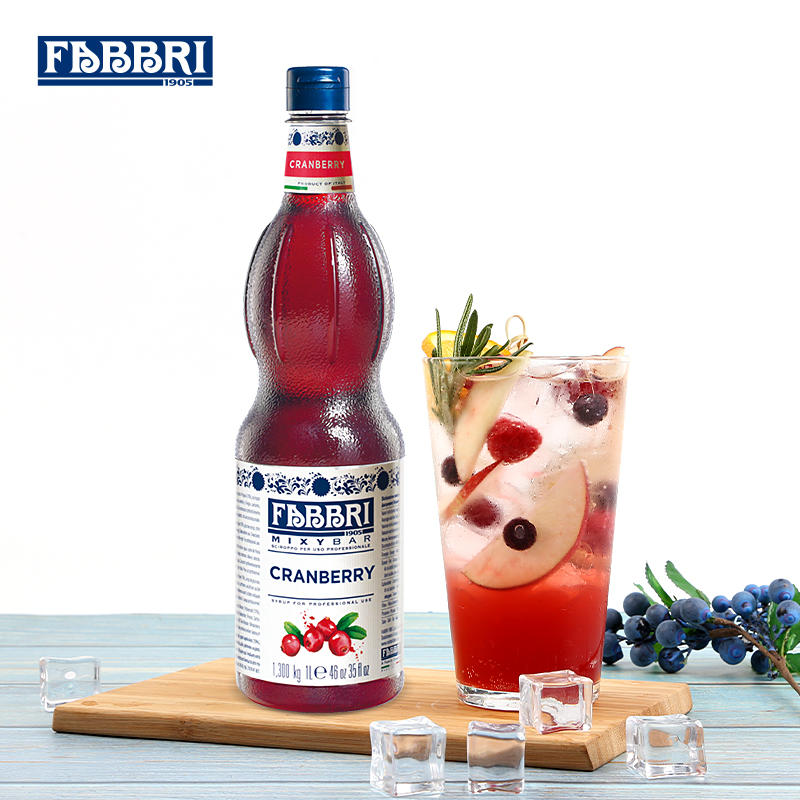 进口法布芮蔓越莓糖浆1L