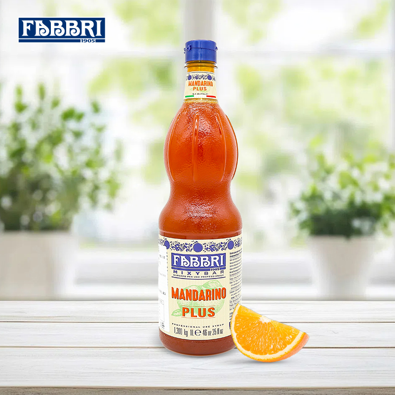 法布芮加号柑橘糖浆1LFABBRI气泡水饮料鸡尾酒调酒风味果露