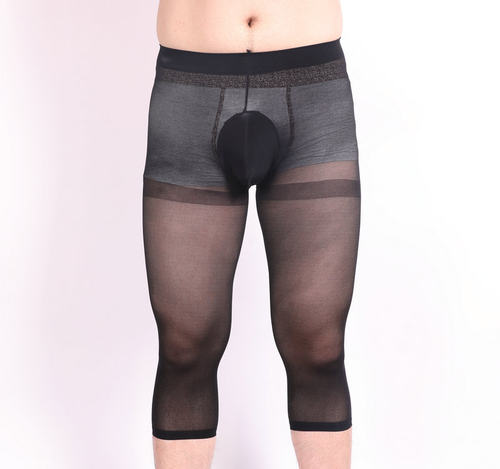 性感贴身天鹅绒五分丝袜底裤七分