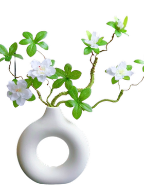 高档杜鹃花仿真花假花摆设仿生绿植假植物盆栽室内客厅装饰花摆件