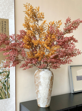仿真绿植仿真油画枯枝雾凇侘寂风氛围感室内装饰假花场景拍摄道具