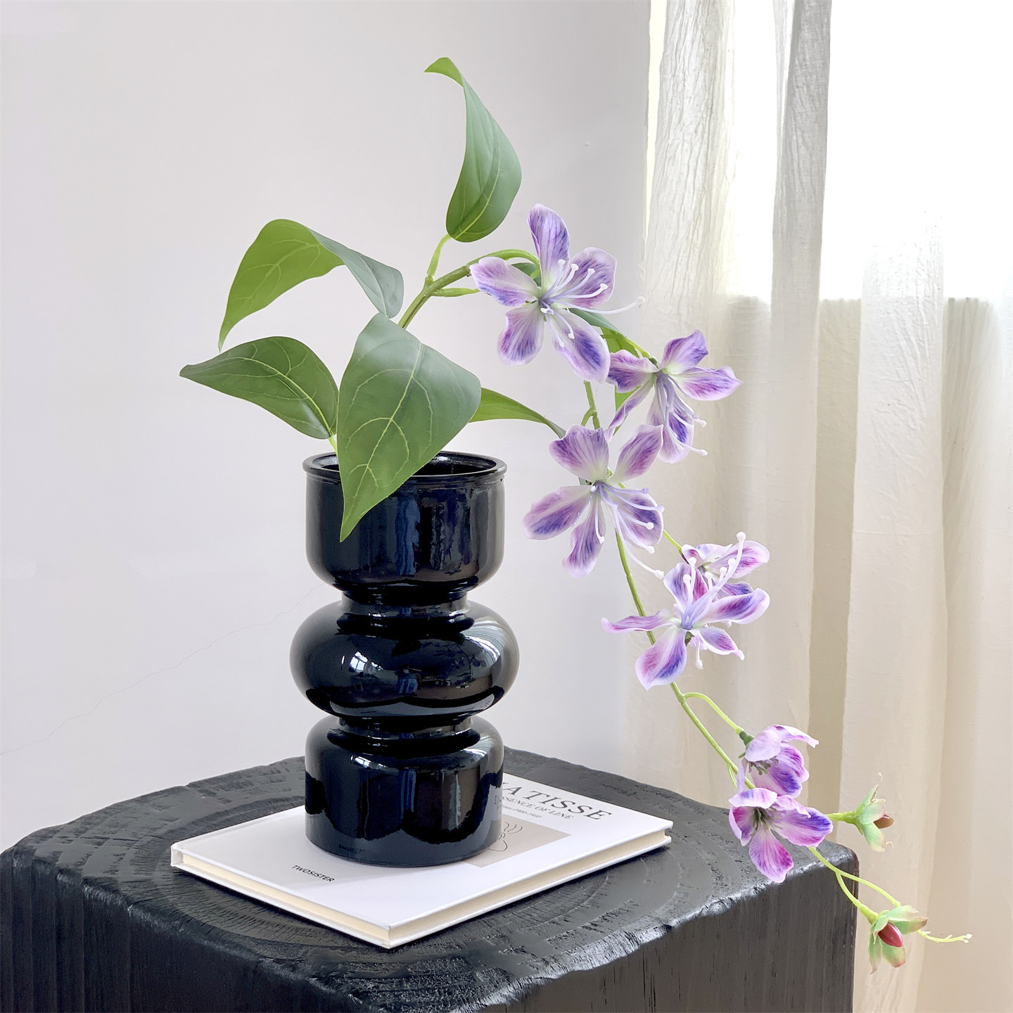仿真花垂丝茉莉花绢花海棠单支高档假花摆设家居造景装饰花摆件图片