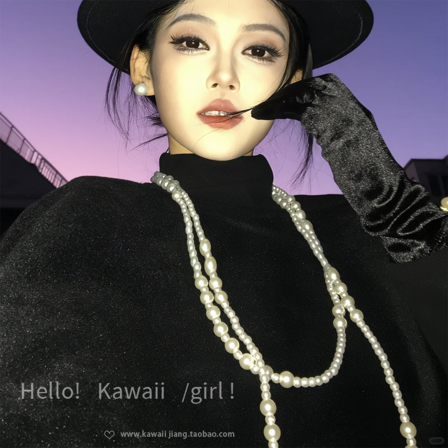 法式复古满天星珍珠项链2025新款爆款锁骨链多层叠戴高级感毛衣链