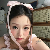 甜美粉色蝴蝶结飘带发夹可爱少女心发饰氛围感拍照顶夹芭蕾风头饰