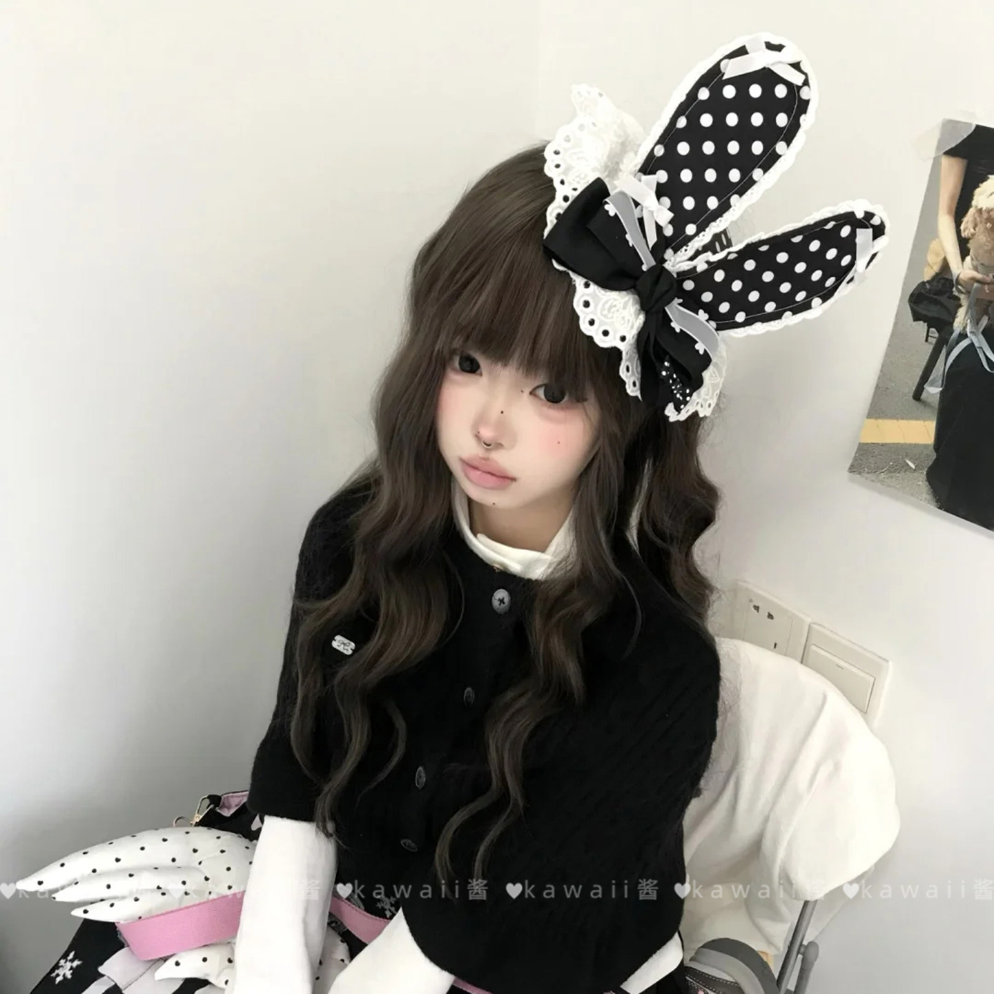 日系蝴蝶结波点兔耳小礼帽软妹可爱蕾丝花边Lolita高颜值发夹发饰,饰品/流行首饰/时尚饰品新,发饰,淘宝优惠券,粉丝福利购,淘宝优惠卷