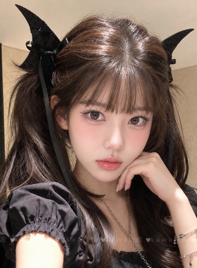 诡魅女郎小恶魔蝙蝠发夹