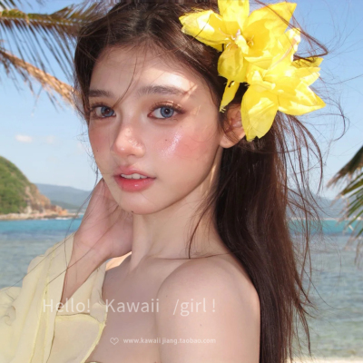 超仙氛围感百合花发夹