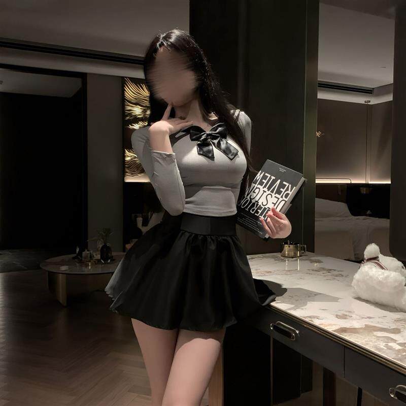 校园学院风网红JK制服纯欲减龄海军领长袖上衣a字短裙夜场套装潮