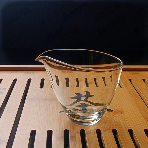 高端档精致硼硅耐热温玻璃加厚六角梅花瓣一叶扁舟公道摇匀茶海杯