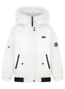 FOCK原创韩系大毛领派克服小个子棉服男女冬季加厚保暖连帽外套潮