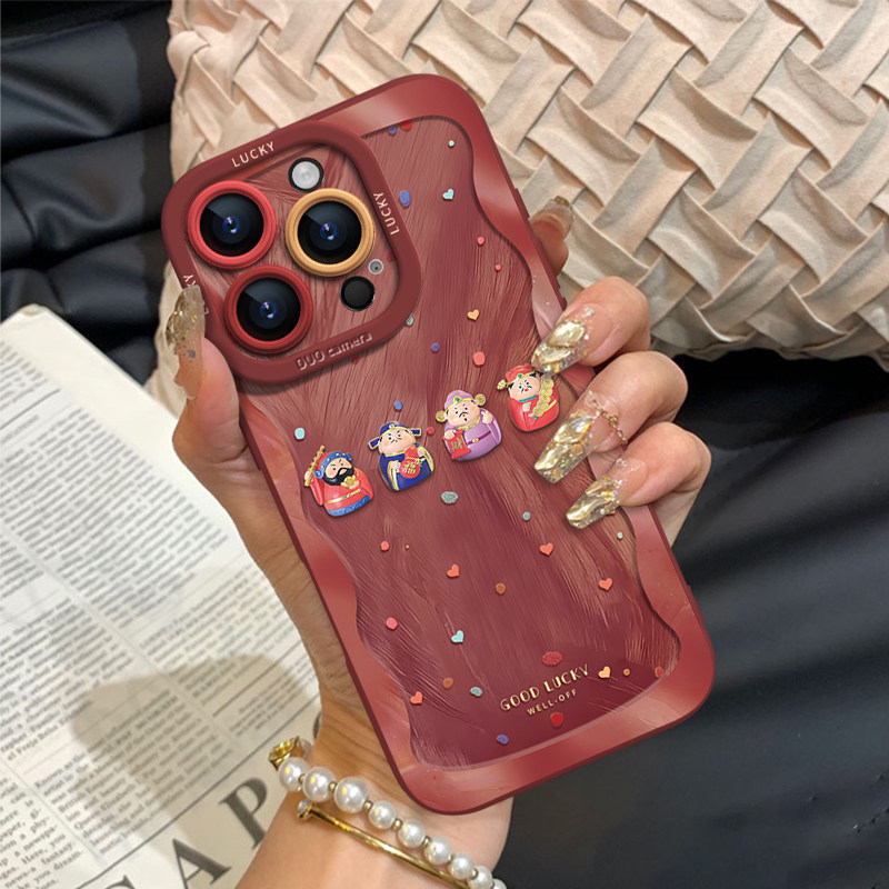 柯柯羽纱财神云集适用苹果16promax手机壳2025新款iPhone16pro简约15新年14喜庆16plus女13华为mate60/p70,3C数码配件,手机保护套/壳,淘宝优惠券,粉丝福利购,淘宝优惠卷