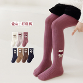 2025新款 韩系洋气女宝宝打底袜 纯棉儿童连脚打底裤 女童连裤 袜秋季