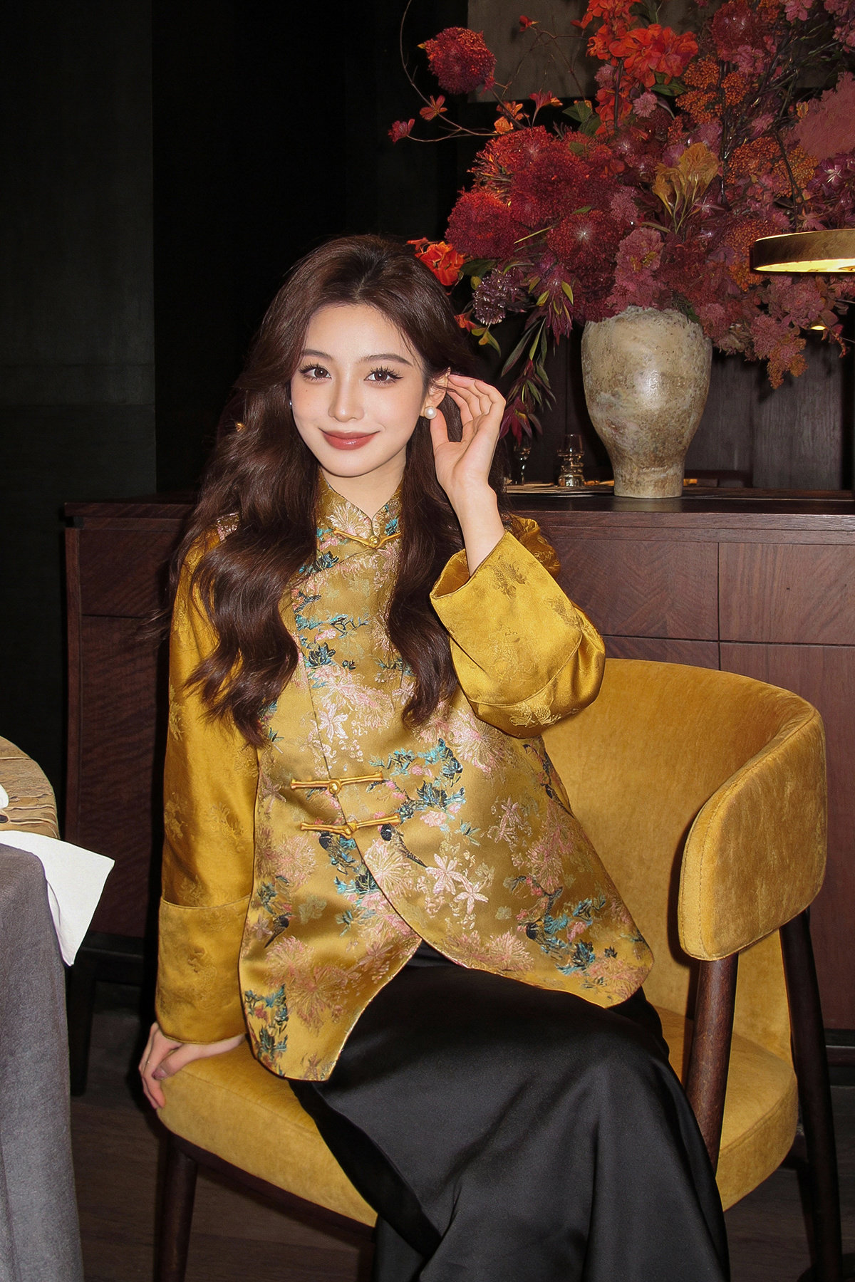 立领提花盘扣背心春新中式国风重工刺绣醋酸刺绣钉珠宽松显瘦外套,女装/女士精品,上衣,淘宝优惠券,粉丝福利购,淘宝优惠卷