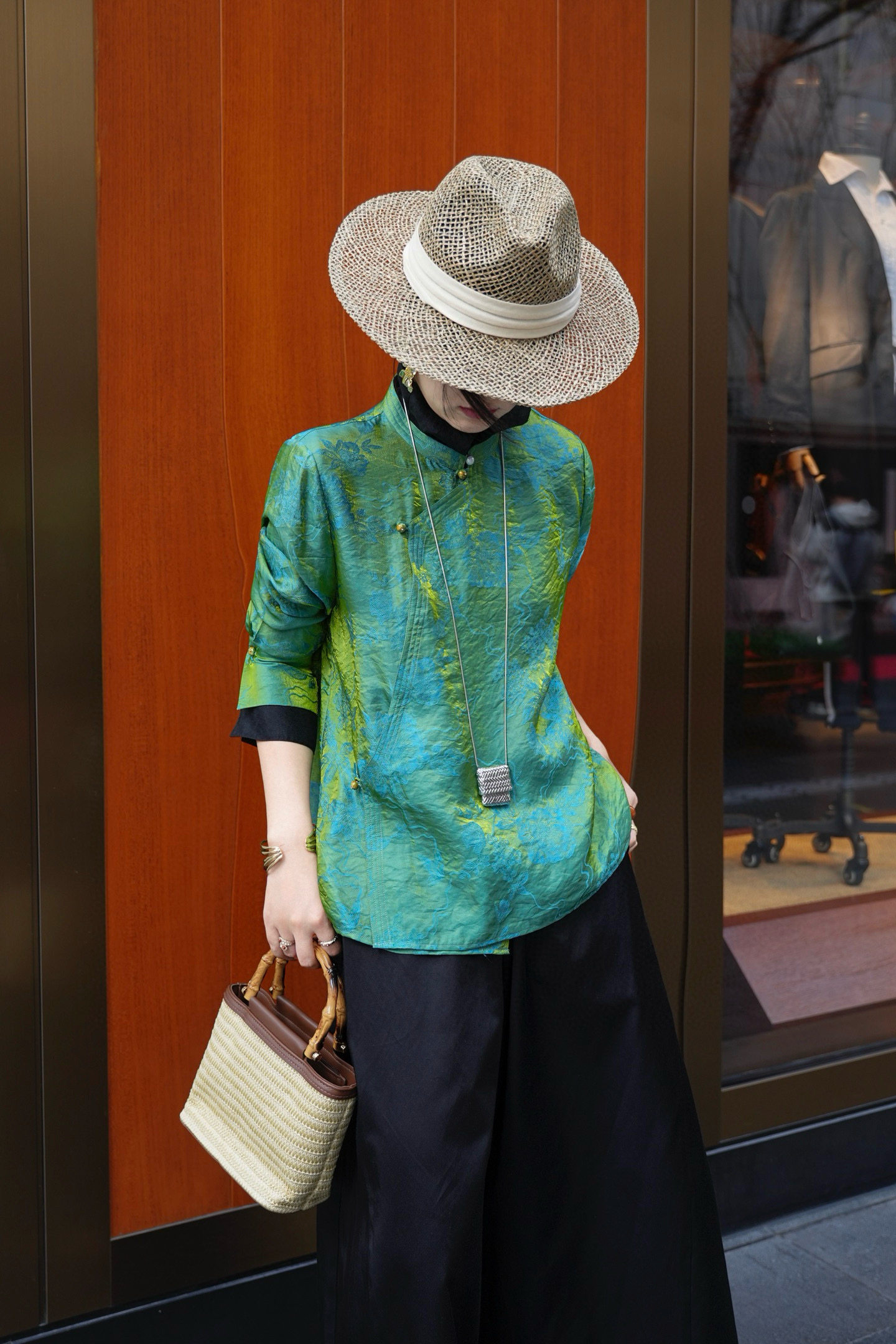 人丝浮光锦上衣新中式国风重工刺绣醋酸刺绣钉珠宽松显瘦外套,女装/女士精品,上衣,淘宝优惠券,粉丝福利购,淘宝优惠卷