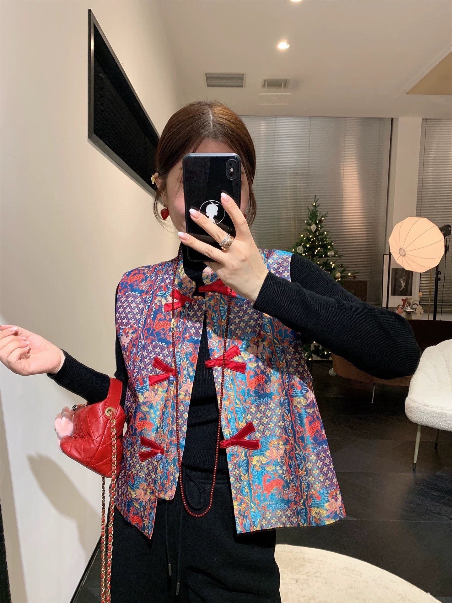 2026早春新款新中式国风盘扣立领外套女宽松显瘦真丝提花上衣,女装/女士精品,上衣,淘宝优惠券,粉丝福利购,淘宝优惠卷