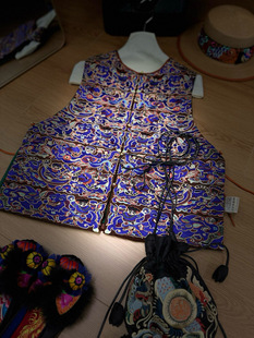 香云纱重工苗绣马甲新中式国风复古提花盘扣上衣宽松显瘦百搭外套