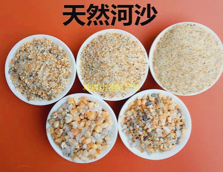 天然粗河沙多肉铺面石头拌土粗沙子颗粒种植花用河砂土鱼缸底沙石