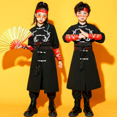 运动会开幕舞蹈武术套装 中国风演出服国潮嘻哈男女爵士舞服装 春季