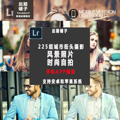 225个城市风景复古人像手机版Lightroom预设手机安卓苹果版LR预设