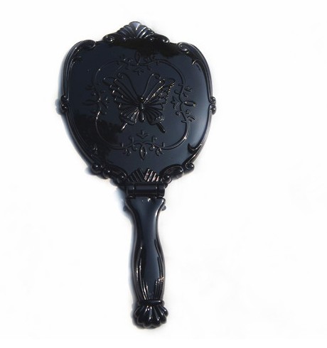 妮然 安娜苏风格超大号蝴蝶手柄镜台镜复古手持镜