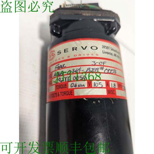原装供应Fanuc伺服电机 3-0F A06B-0369-B259 0003,0.6Nm 105V 1.