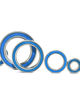 蓝色胶盖微型小滚珠轴承单列内*外径*厚台湾进口优质高速模型用