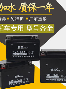 12V7A通用鬼火踏板车摩托车电瓶