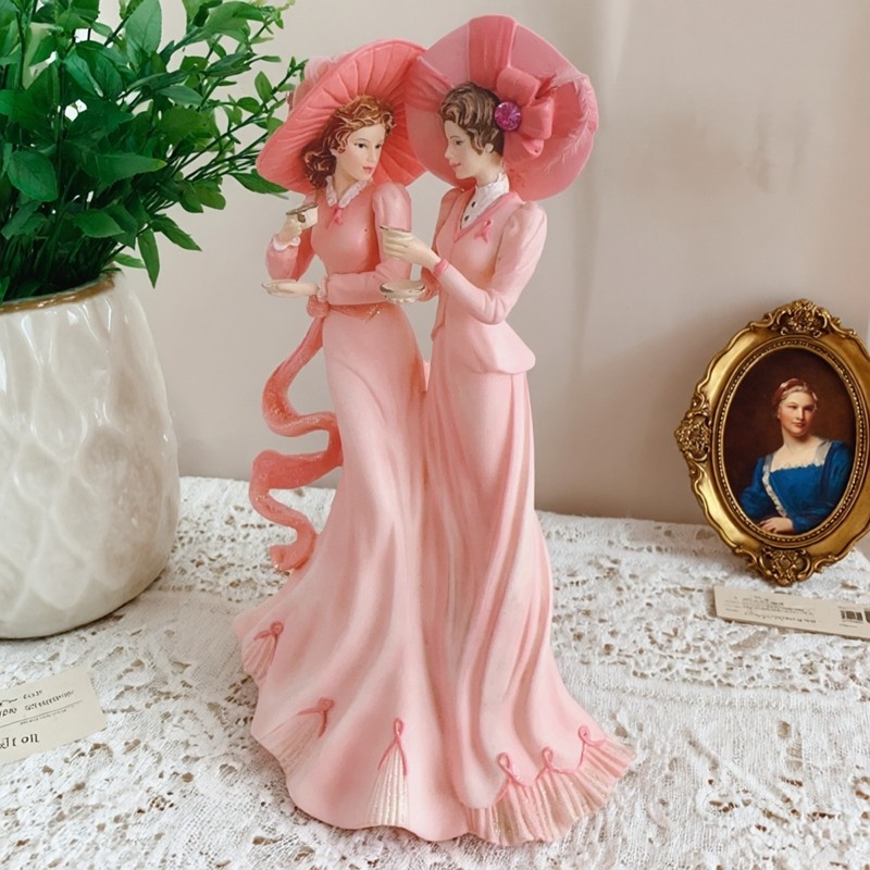 复古怀旧富丽下午茶双人贵妇创意工艺品装饰摆件,家居饰品,装饰摆件,淘宝优惠券,粉丝福利购,淘宝优惠卷