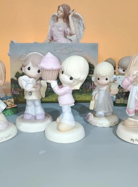 水滴娃娃Precious moments 女孩场景人物陶瓷礼物举心冰淇淋可爱