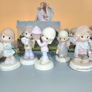 水滴娃娃Precious moments 女孩场景人物陶瓷礼物举心冰淇淋可爱