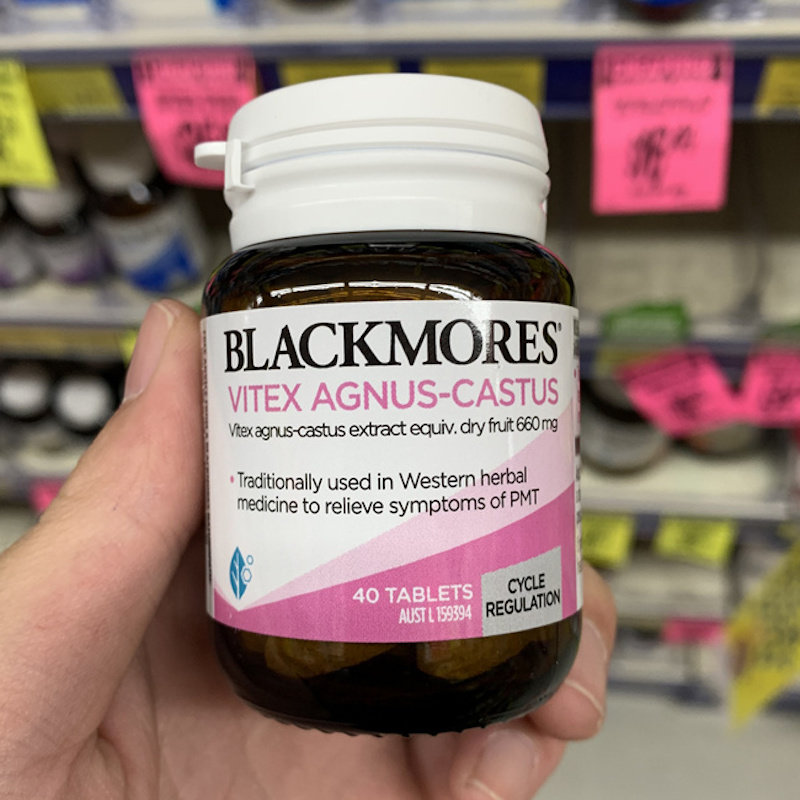 澳洲直邮Blackmores圣洁莓40粒 呵护卵巢 远离经期紊乱调节分泌