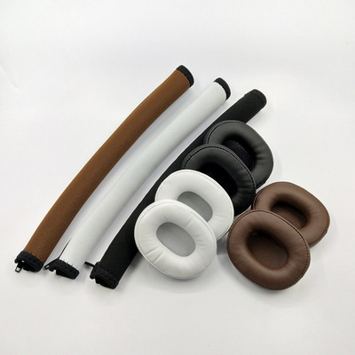 适用铁三角ATH-SR5 SR5BT耳机套 海绵皮套耳罩 头梁保护套 横梁套