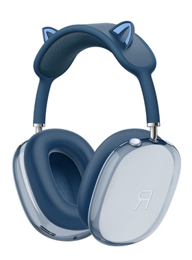 【猫耳朵款三件套】适用AirpodsMax头戴式耳机猫耳朵耳横梁挂饰硅胶耳帽外壳硅胶保护套