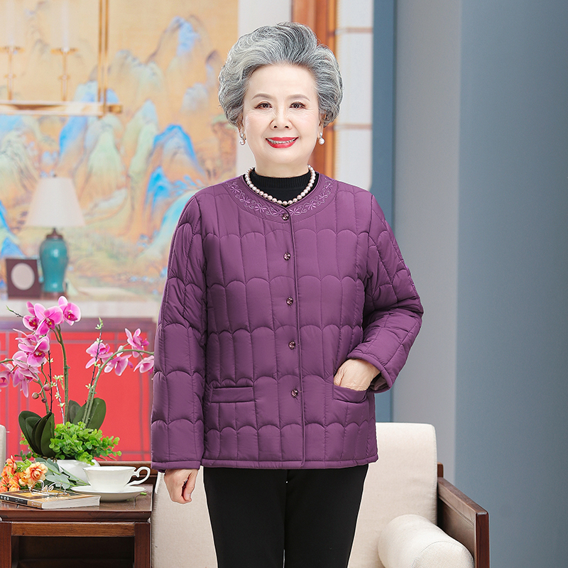 老太太秋冬羽绒棉内胆加厚中老年人棉袄打底内穿保暖衣