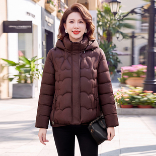 2026新款保暖加厚羽绒棉服中老年女款棉衣外套妈妈秋冬装棉袄上衣