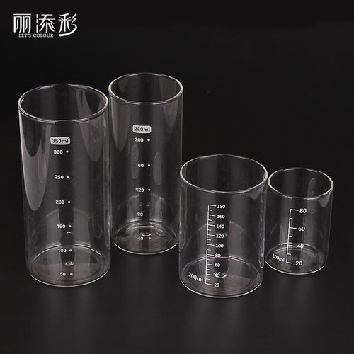 丽添彩玻璃杯家用加厚耐高温