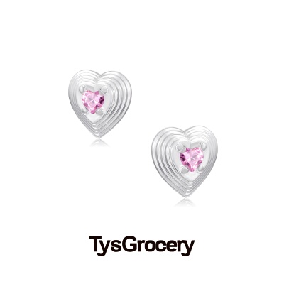 TysGrocery A/W2021 Pray 桃心光波耳环
