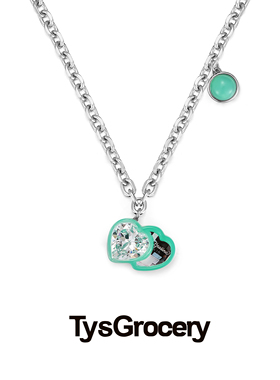 TysGrocery树脂珍珠复古图像项链