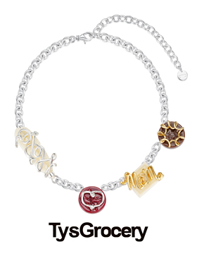 TysGrocery树脂复古浮雕女项链