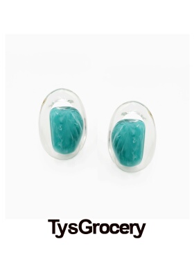 TysGrocery “vtg Gummy①”系列 游泳池树脂耳夹/耳钉